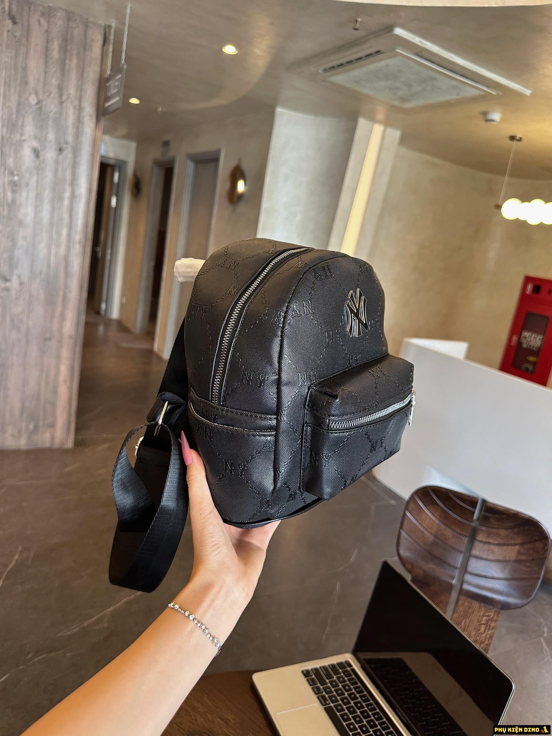 Balo MLB Mini NY New York Yankees 3 Màu Hồng Đen Trắng 2 Balo MLB Mini NY New York Yankees Black