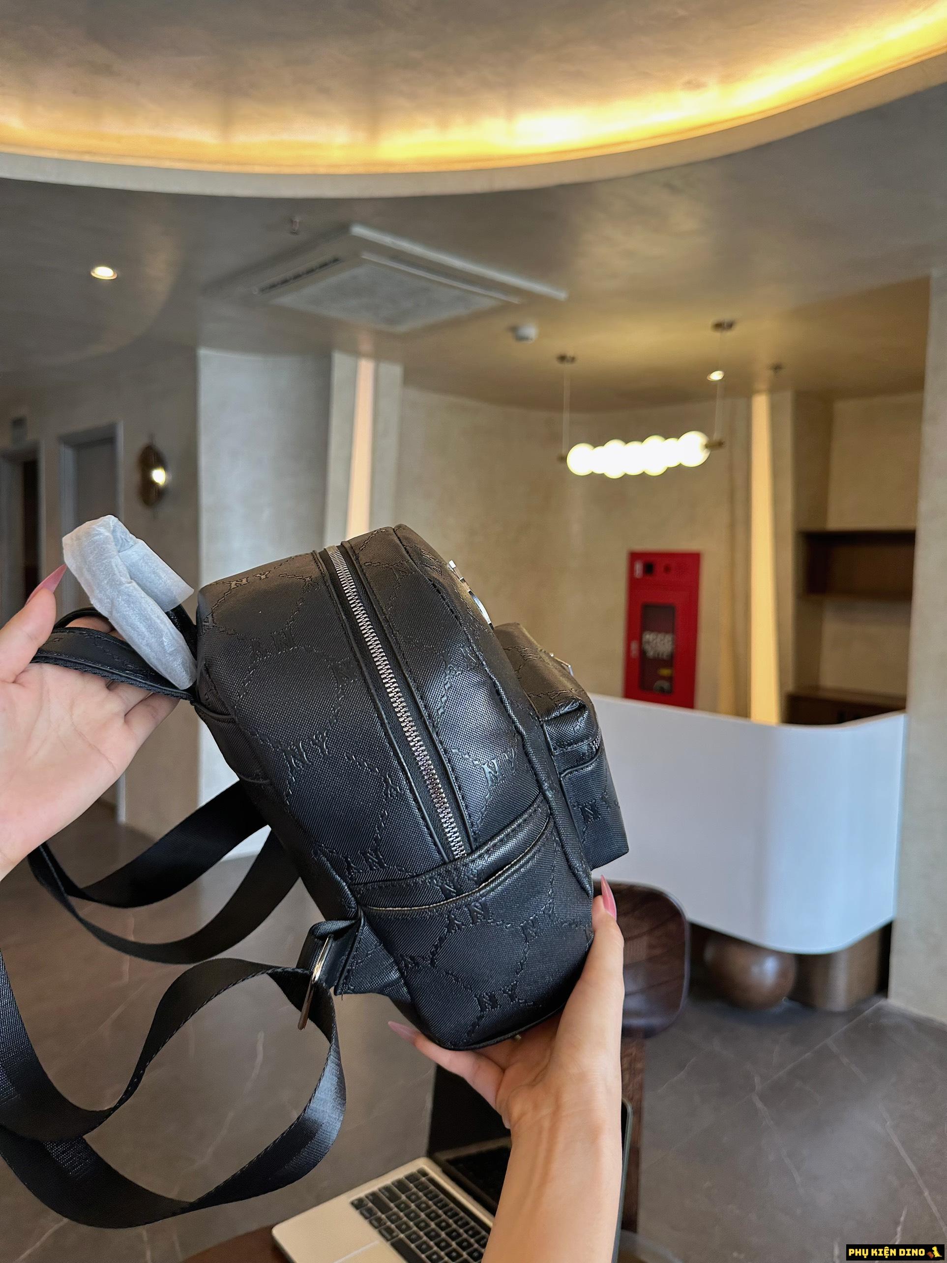 Balo MLB Mini NY New York Yankees 3 Màu Hồng Đen Trắng 5 Balo MLB Mini NY New York Yankees Full Đen