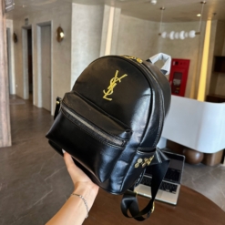 Balo YSL Màu Đen Lót Nhung