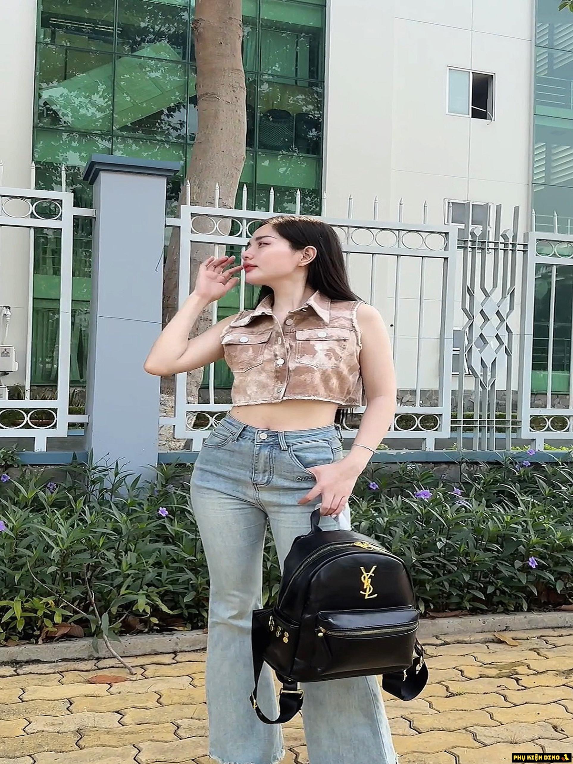 Balo YSL Màu Đen Size 25 Lót Nhung 10 Balo YSL Màu Đen Size 25 Lót Nhung