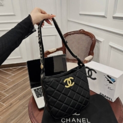 Túi Chanel Hobo Màu Đen 2 Xích