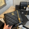 Túi Chanel Hobo Màu Đen Khóa Vàng Dây Đeo Trái Tim 8 Túi Chanel Hobo Màu Đen Khóa Vàng