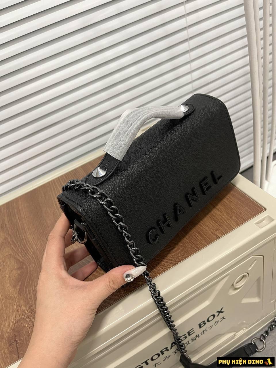 Túi Chanel Màu Đen Size 20 Xích Đen 5 Túi Chanel Màu Đen