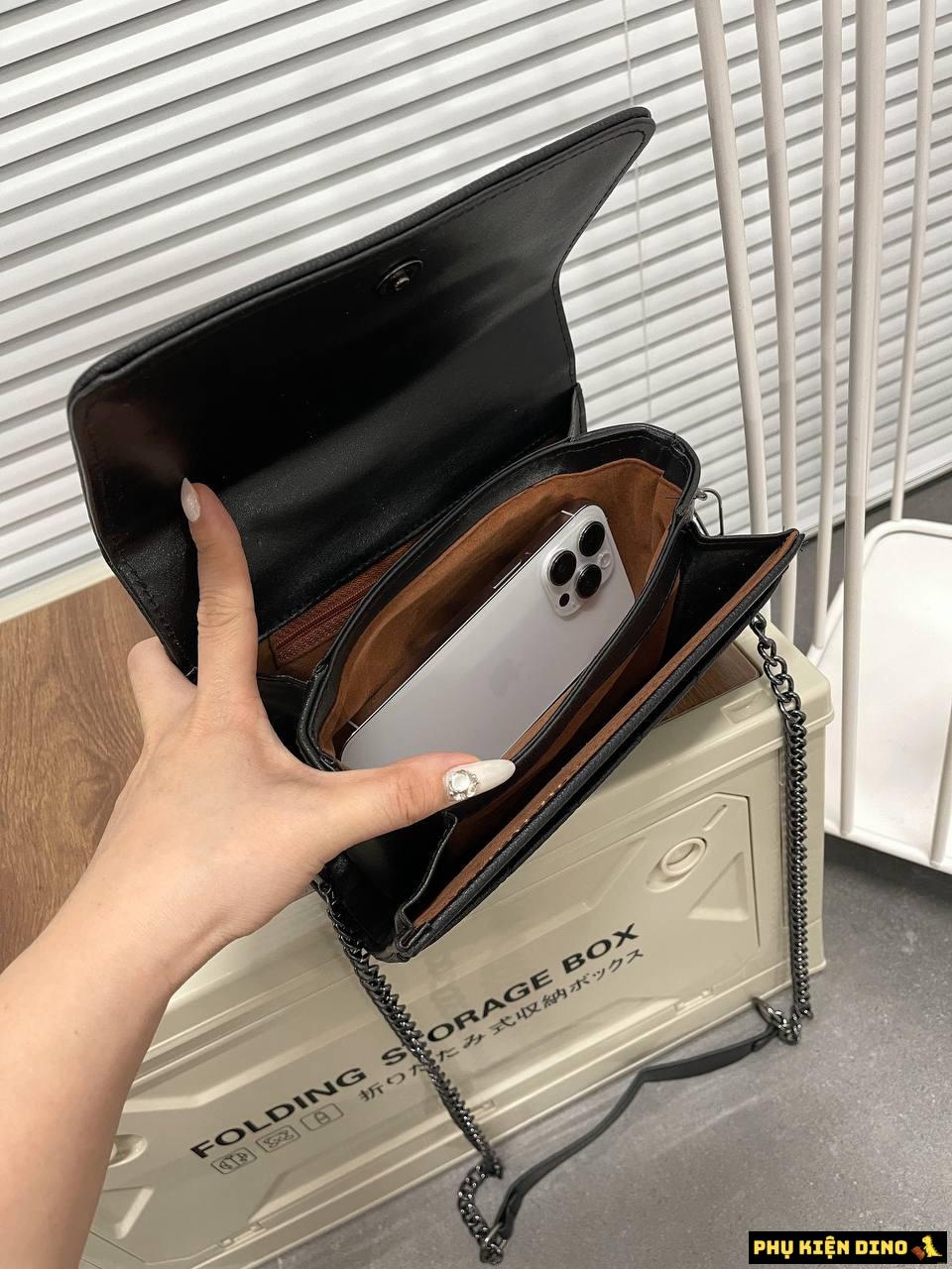 Túi Chanel Màu Đen Size 20 Xích Đen 8 Túi Chanel Xích Đen