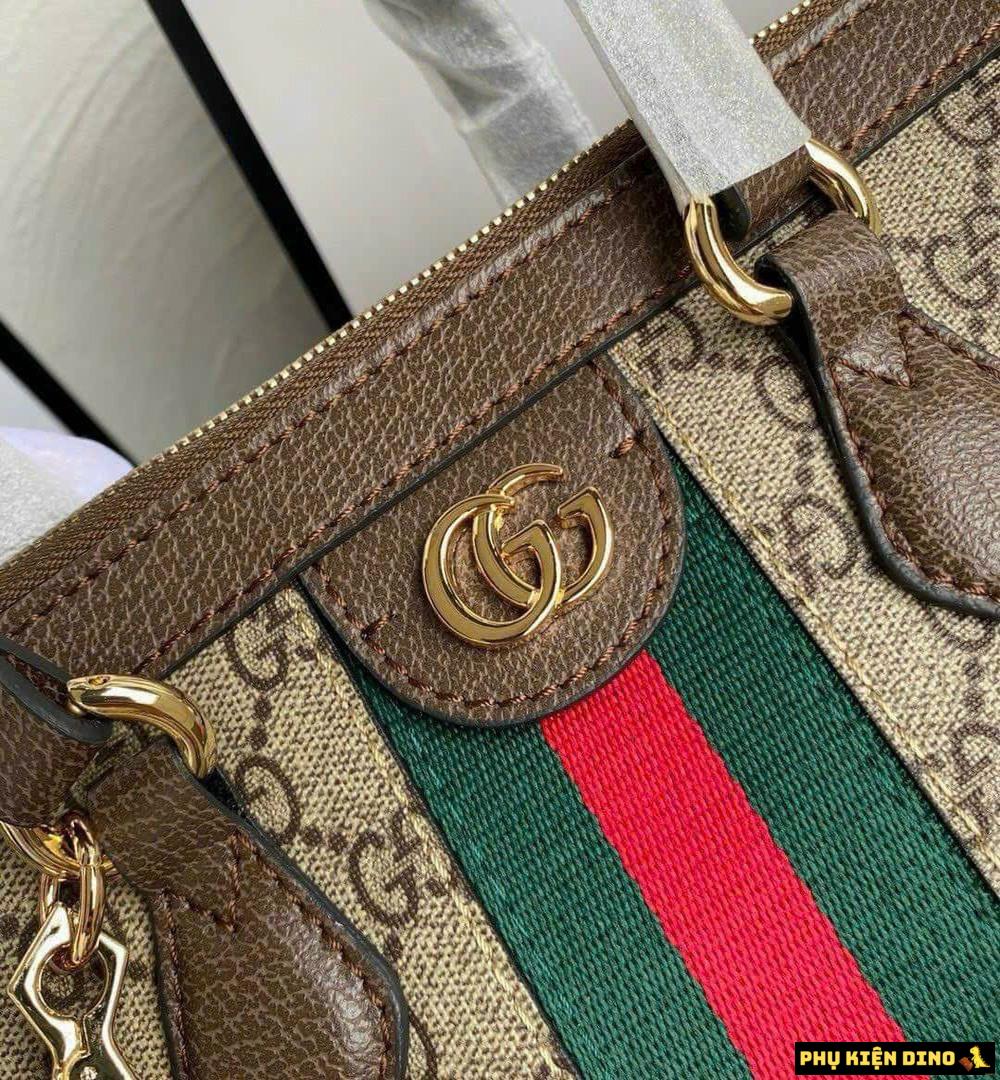Túi Nữ Gucci Ophidia GG Medium Tote Beige Ebony 524537-K05NB-8745 5 Túi Công Sở Gucci Beige Ebony
