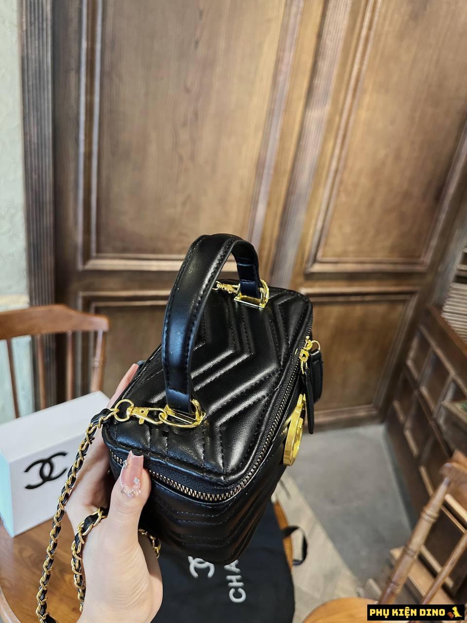 Túi Gucci White GG Marmont 2 Trắng Đen Size 20 6 Túi Cốp Gucci Màu Đen Khóa Vàng