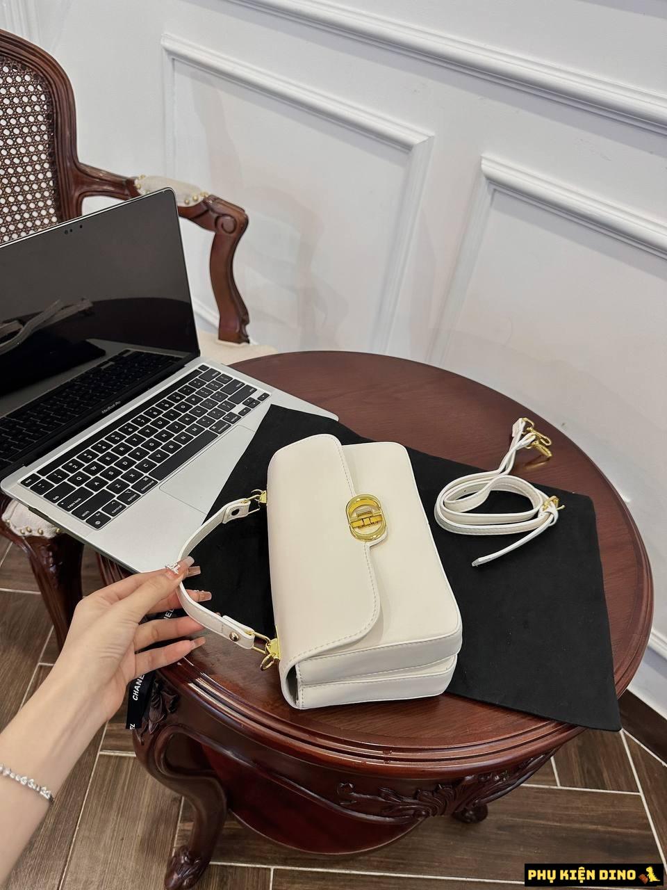 Túi Dior 30 Montaigne Size 20 3 Màu Đen Trắng Nâu 9 Túi Dior 30 Montaigne Size 20 White