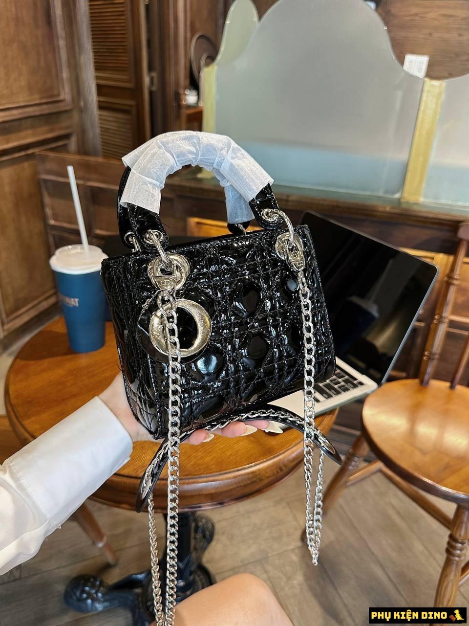 Túi Dior Lady Da Bóng Size 20 2 Dây Fullbox Bạc 9 Túi Dior Lady Da Bóng Size 20 2 Dây Fullbox