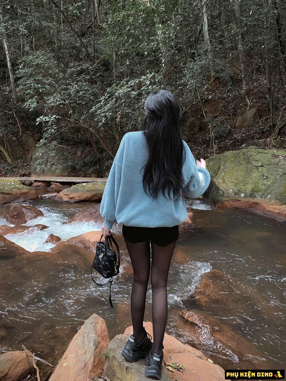 Túi Giỏ Xách Chanel Thêu Màu Đen Size 20 7 Túi Giỏ Chanel Thêu Màu Đen Size 20