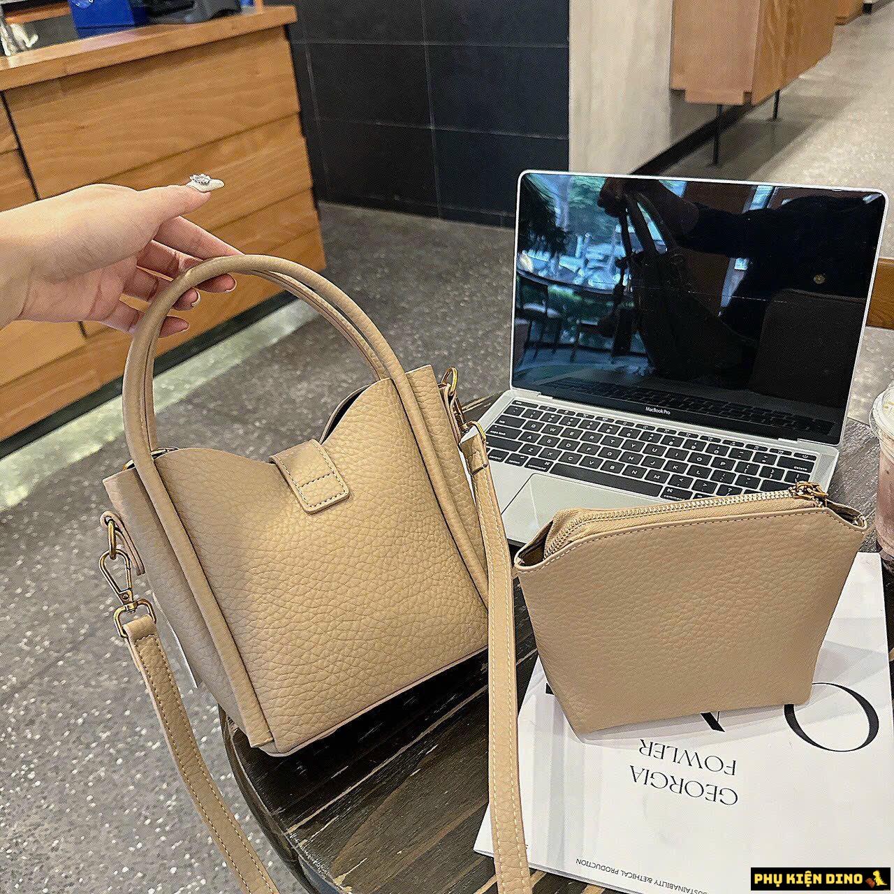 Túi Giỏ Quảng Châu Cao Cấp 4 Màu Đen Trắng Kem Nâu 8 Túi Giỏ Xách Quảng Châu Cao Cấp Màu Kem