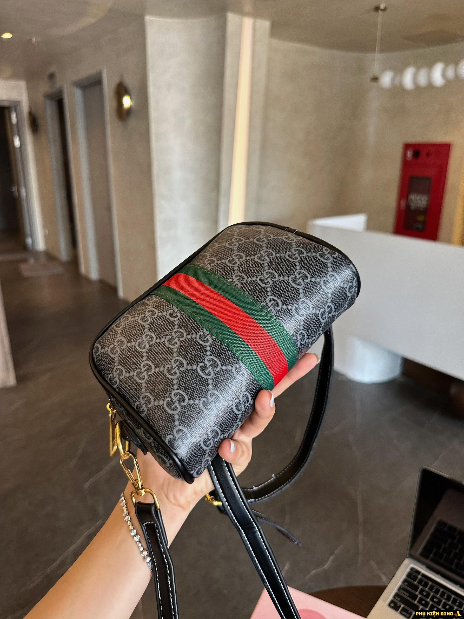 Túi Gucci Ophidia Mini Bag Màu Đen Size 20 8 Túi Gucci GG Màu Đen 3 Sọc