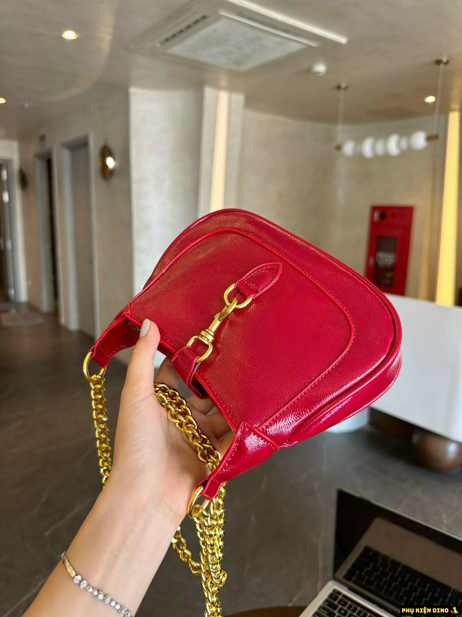 Túi Gucci Jackie 1961 Mini Shoulder Bag Red Leather 637091-10O0G-6638