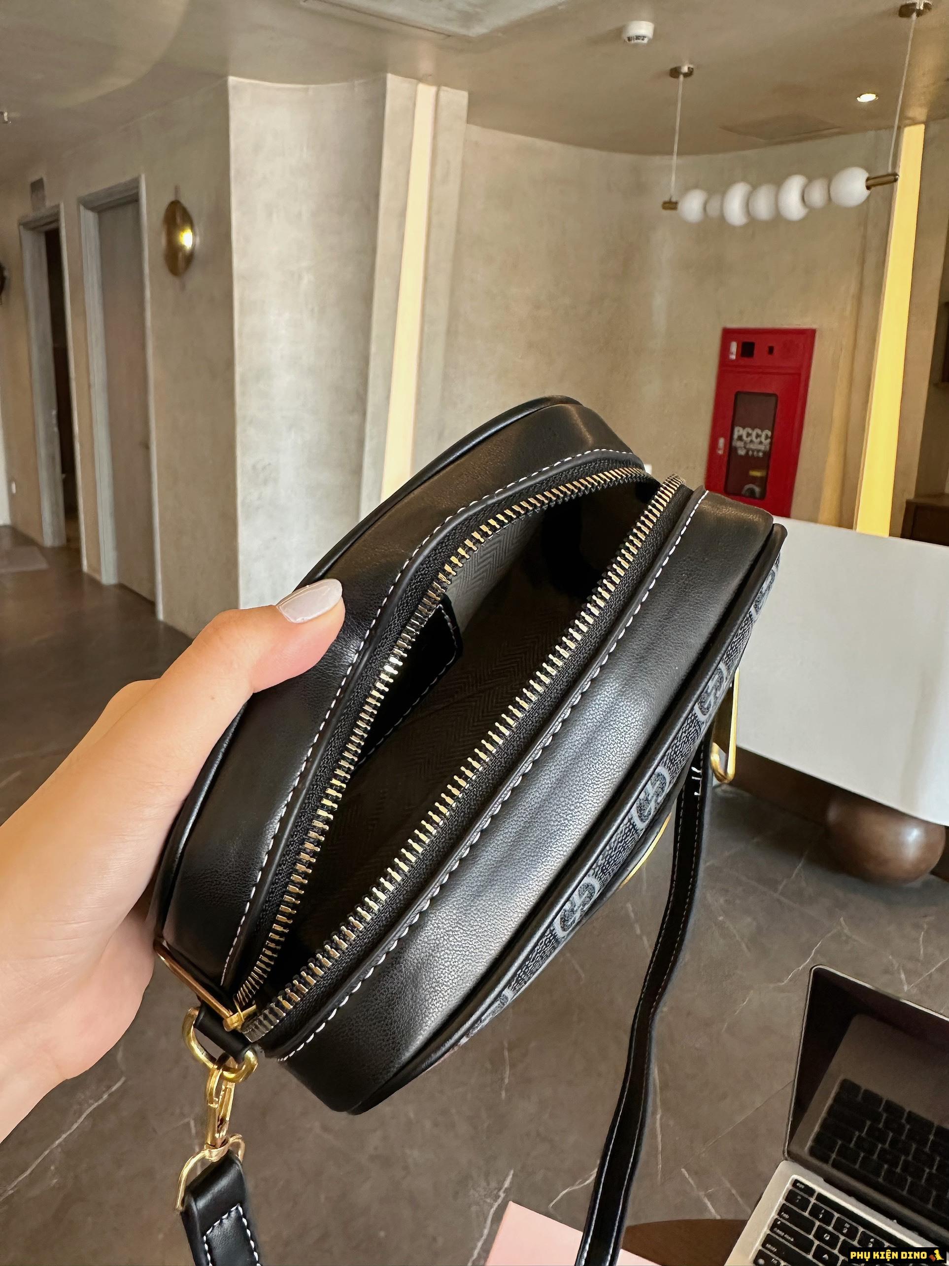 Túi Gucci Ophidia Mini Bag Màu Đen Size 20 6 Túi Gucci Màu Đen 3 Sọc