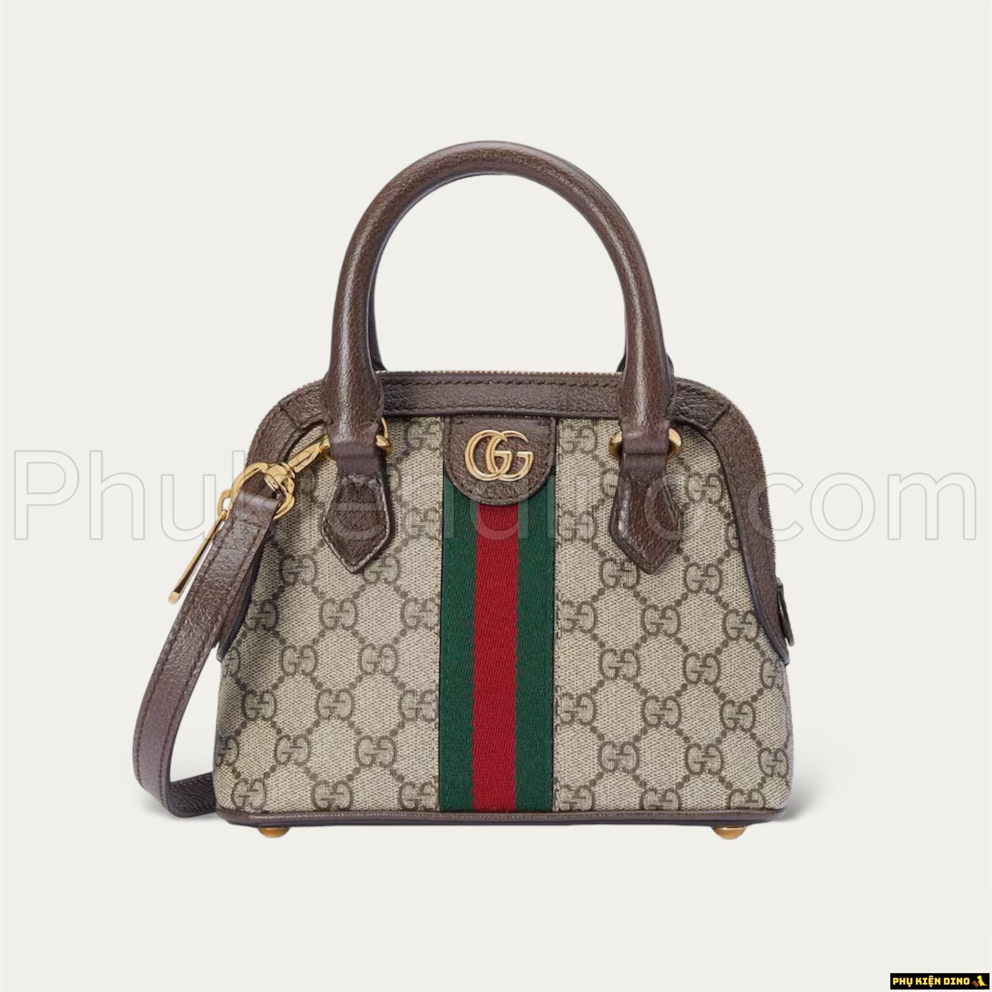 Túi Gucci Ophidia GG Size 21 Màu Nâu 3 Sọc