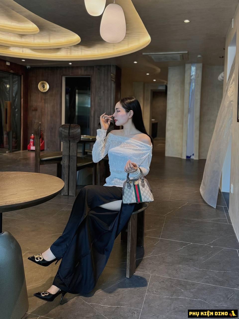 Túi Gucci Ophidia GG Size 21 Màu Nâu 3 Sọc 7 Túi Gucci Ophidia GG Size 21 Màu Nâu 3 Sọc