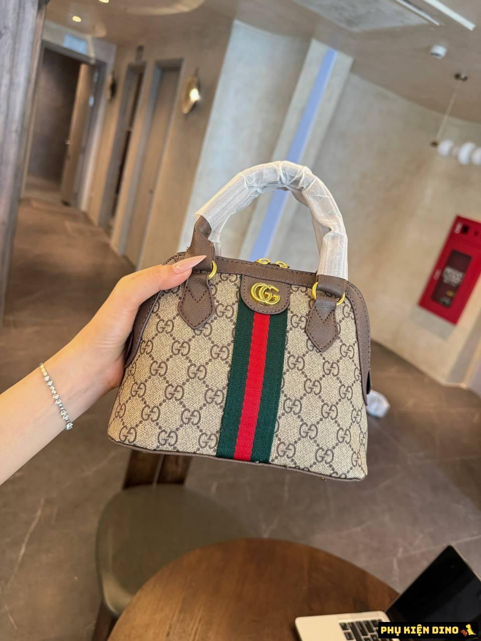 Túi Gucci Ophidia GG Size 21 Màu Nâu 3 Sọc 2 Túi Gucci Ophidia GG Size 21 Màu Nâu