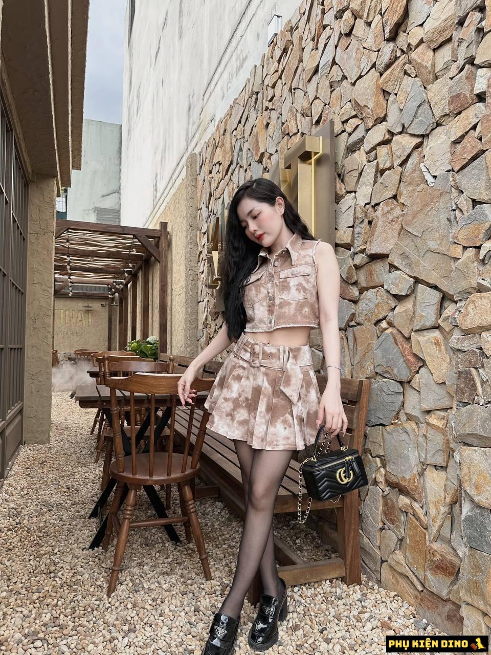 Túi Gucci White GG Marmont 2 Trắng Đen Size 20 3 Túi Gucci White GG Marmont 2 Trắng Đen