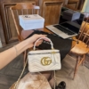 Túi Gucci White GG Marmont 2 Trắng Đen Size 20 11 Túi Gucci White GG Marmont White