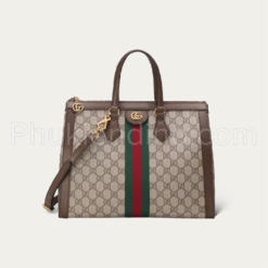 Túi Nữ Gucci Ophidia GG Medium Tote Beige Ebony 524537-K05NB-8745