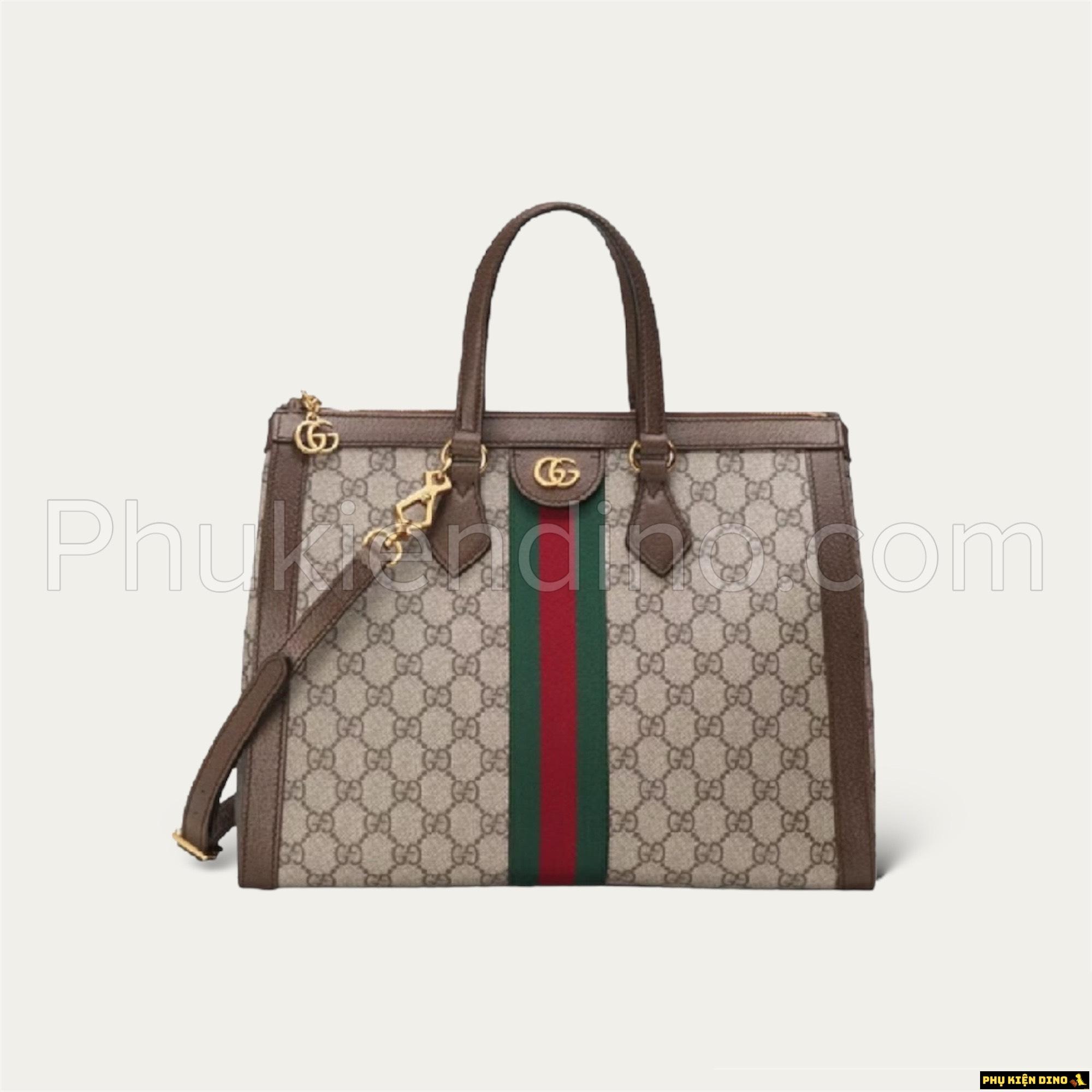 Túi Nữ Gucci Ophidia GG Medium Tote Beige Ebony 524537-K05NB-8745 1 tui nu gucci ophidia gg medium tote beige ebony 524537 k05nb 8745