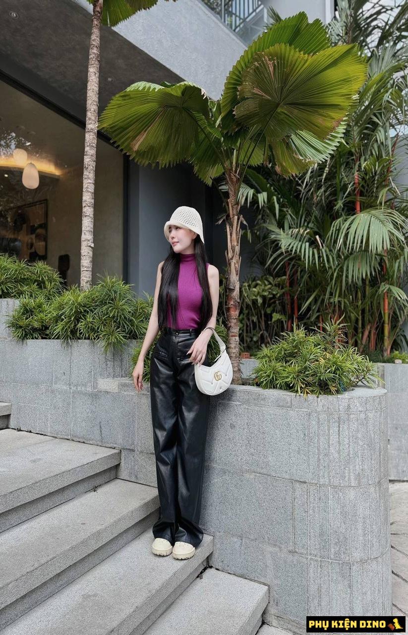 Túi Xách Gucci Marmont 3 Đinh 3 Màu Trắng Đen Kem 4 Túi Xách Gucci Marmont 3 Đinh 3 Màu Trắng Đen Kem