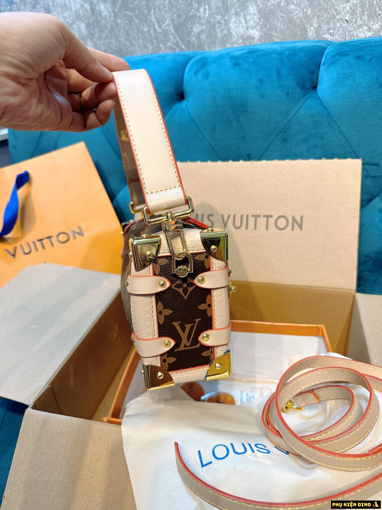 Túi Louis Vuitton LV Side Trunk PM Bag Brown M46358 6 Túi Xách LV Side Trunk Vip Canvas Size 18