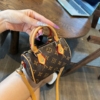 Túi Xách Nữ Louis Vuitton LV Nano Speedy Màu Nâu Size 17 13 Túi Xách Nữ LV Brown Size 17