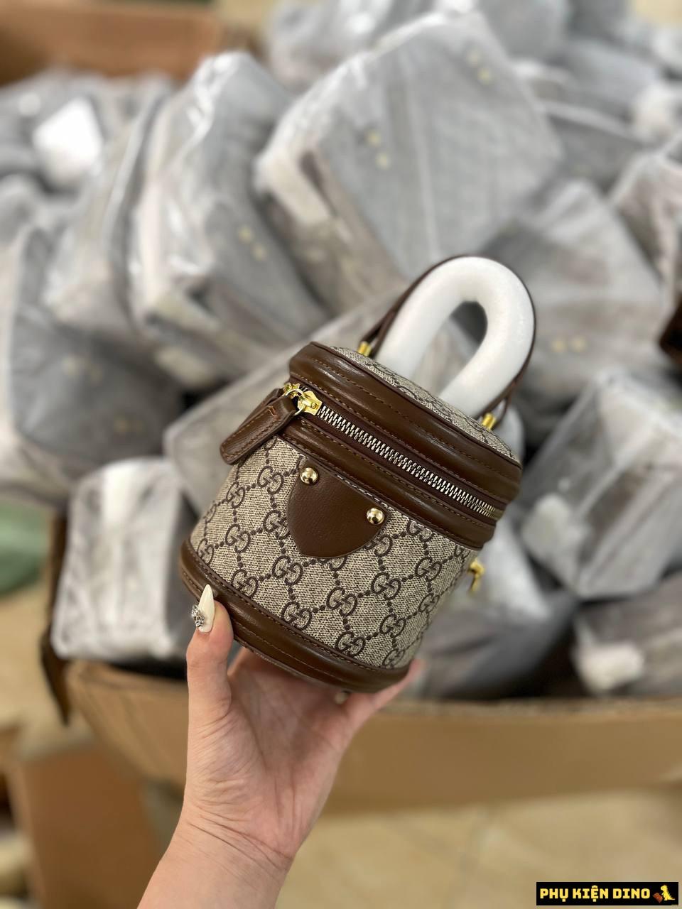 Túi Xách Tay Gucci Cặp Lồng Gucci Ophidia Size Nhỏ 4 Túi Xách Tay Gucci Ophidia Brown