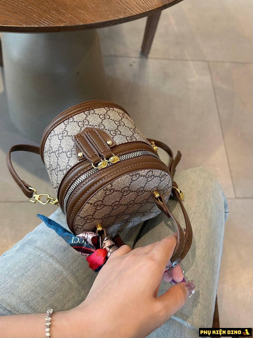 Túi Xách Tay Gucci Cặp Lồng Gucci Ophidia Size Nhỏ 3 Túi Xách Tay Gucci Ophidia Dáng Cốp