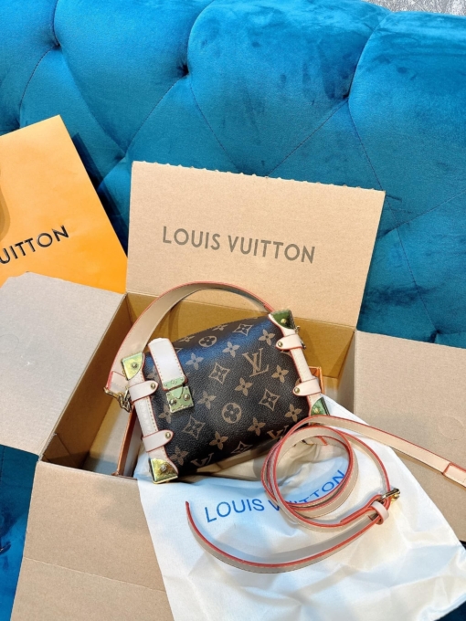 Túi Xách Tay Louis Vuitton LV Side Trunk Màu Nâu