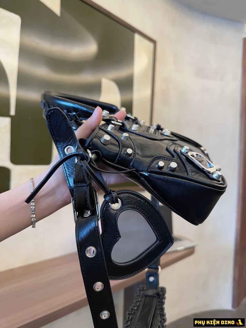 Túi Balenciaga Đinh Hai Màu Trắng Đen Size 22 3 Túi Đinh Màu Đen Da Đẹp