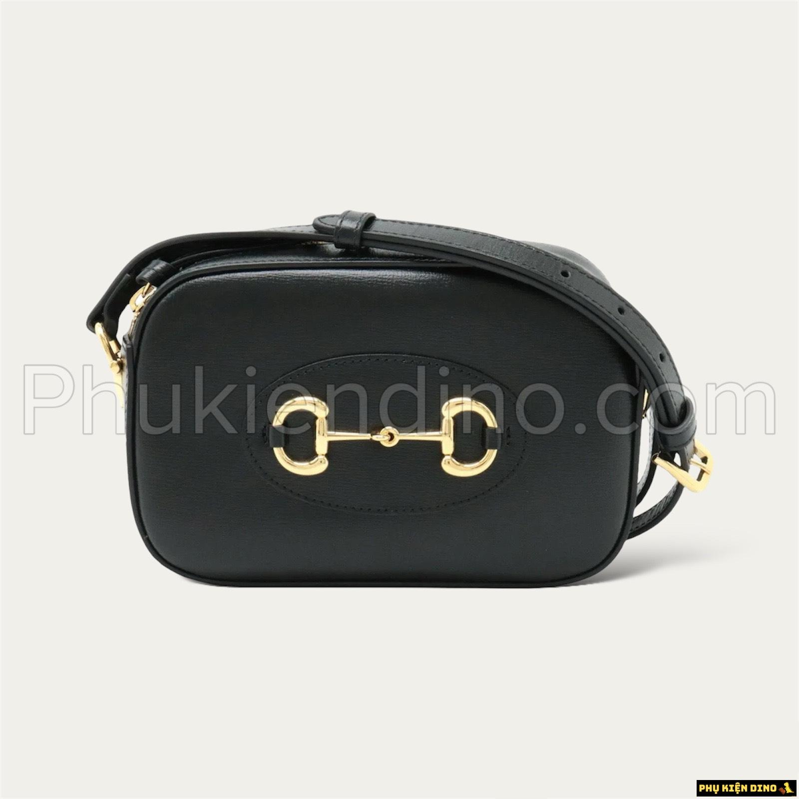 Túi Gucci Horsebit 1955 Pochette Leather Trắng Đen 760196 1 Túi Gucci Horsebit 1955 Pochette Leather Trắng Đen 760196
