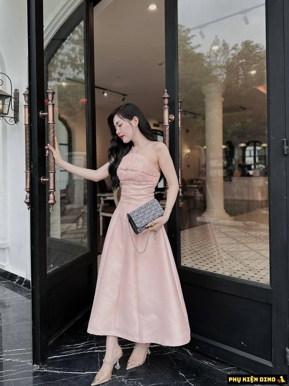 Túi Ví Dior Họa Tiết Tam Giác Hai Màu Xám Đen Size 20 3 Túi Ví Dior Họa Tiết Tam Giác