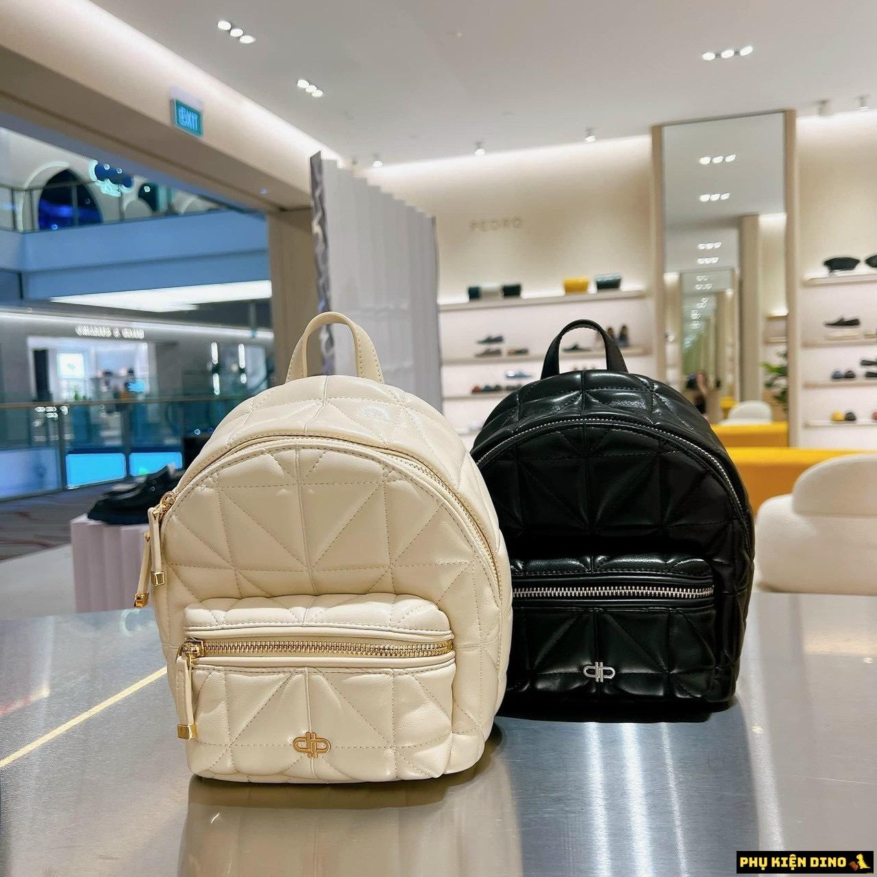 Balo Pedro Mini Hai Màu Trắng Đen 1 Balo Pedro Mini Hai Màu Trắng Đen