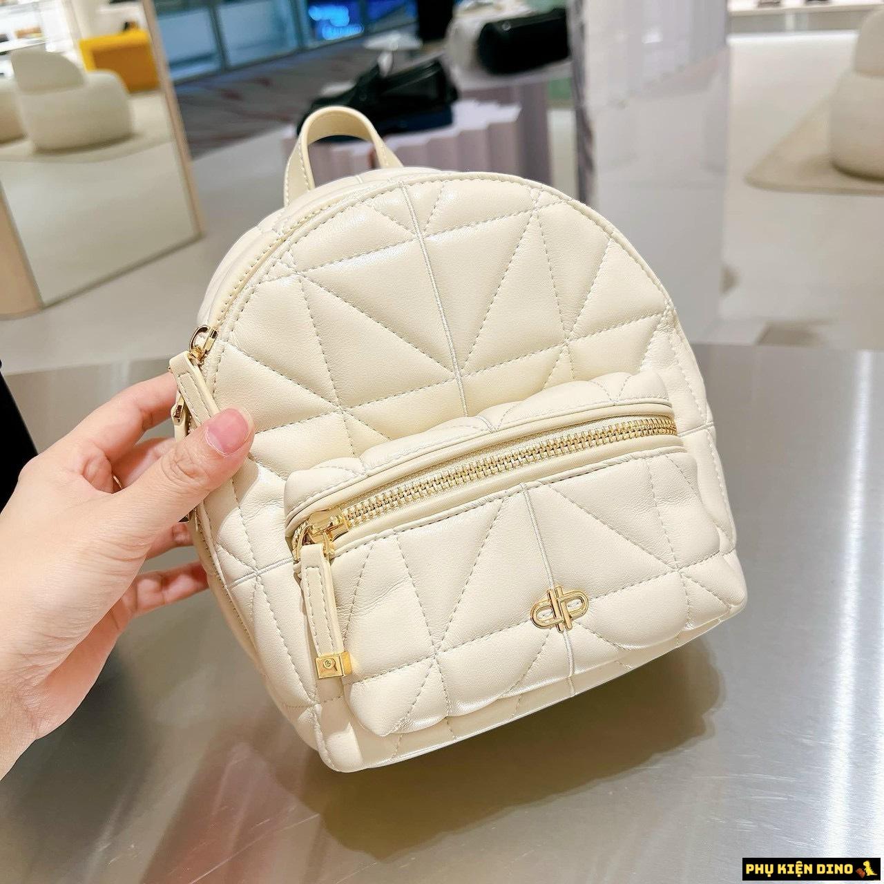 Balo Pedro Mini Hai Màu Trắng Đen 4 Balo Pedro Mini Màu Trắng