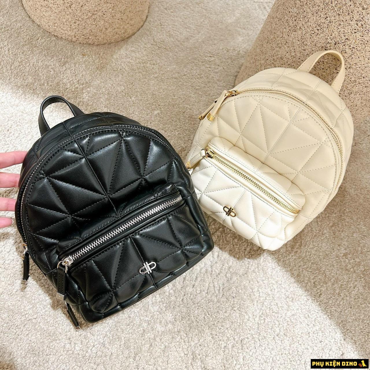 Balo Pedro Mini Hai Màu Trắng Đen 3 Balo Pedro Mini