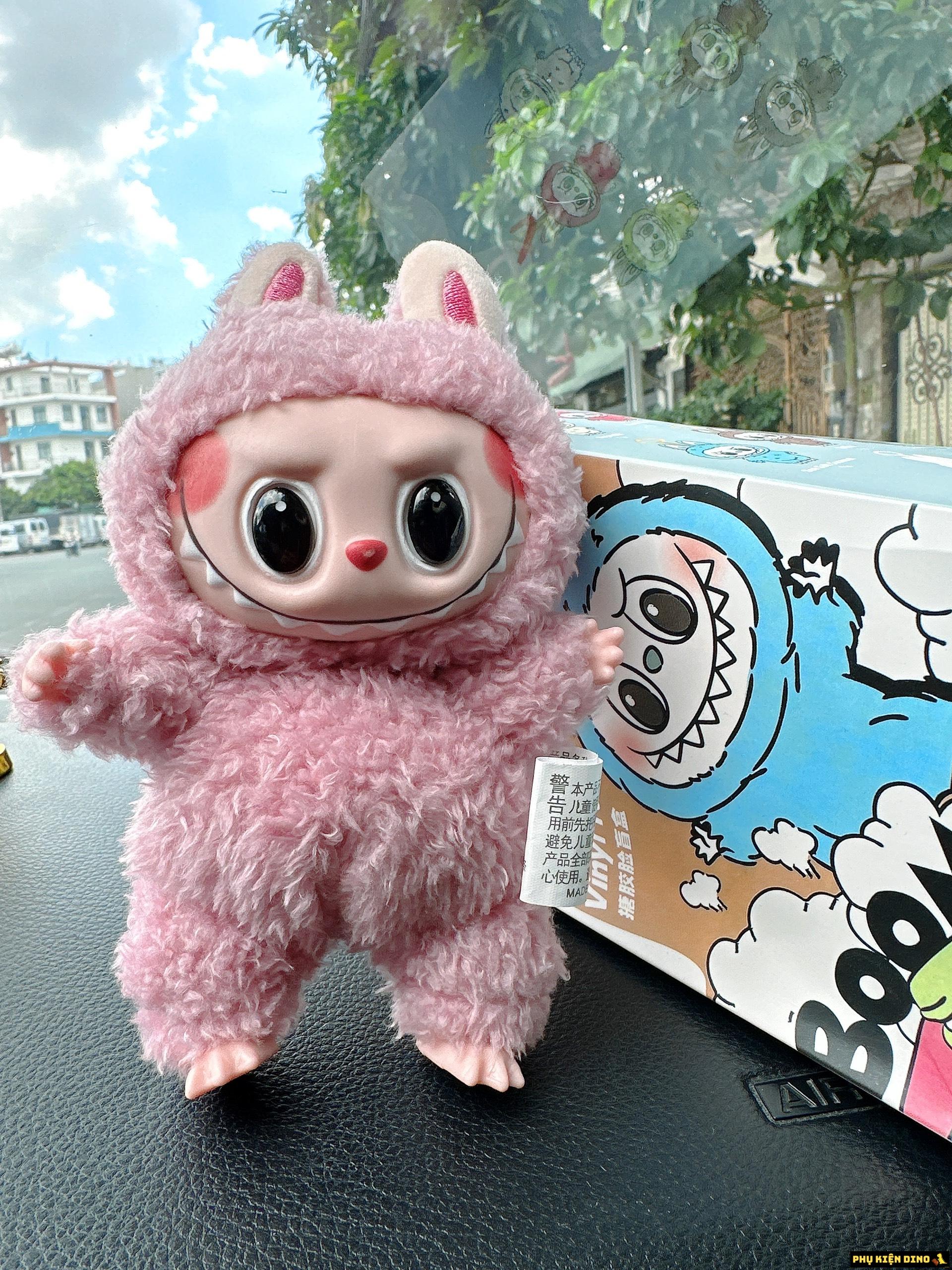 Labubu Rep 1:1 Hai Màu Xanh Cốm Hồng 2 Labubu Rep 11 Màu Hồng