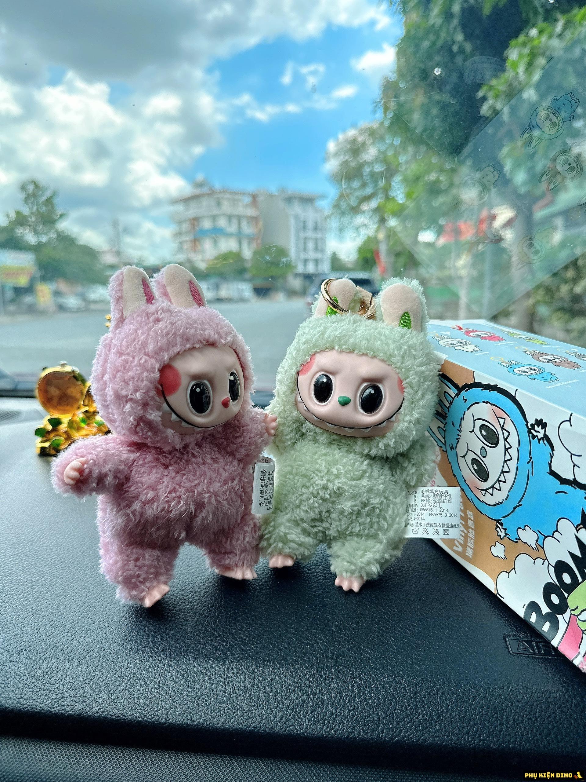 Labubu Rep 1:1 Hai Màu Xanh Cốm Hồng 3 Labubu Rep 11 Pink Green
