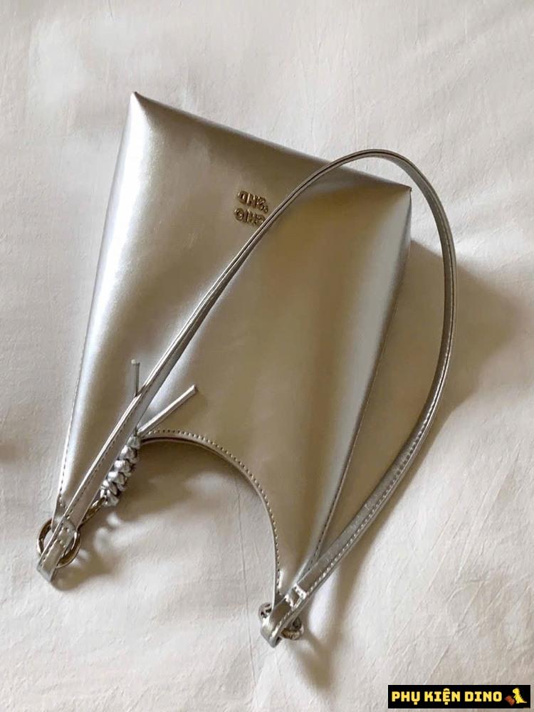 Túi Chio Công Sở 5 Màu Kem Nâu Xanh Hồng Bạc 3 Túi Chio Công Sở Màu Bạc