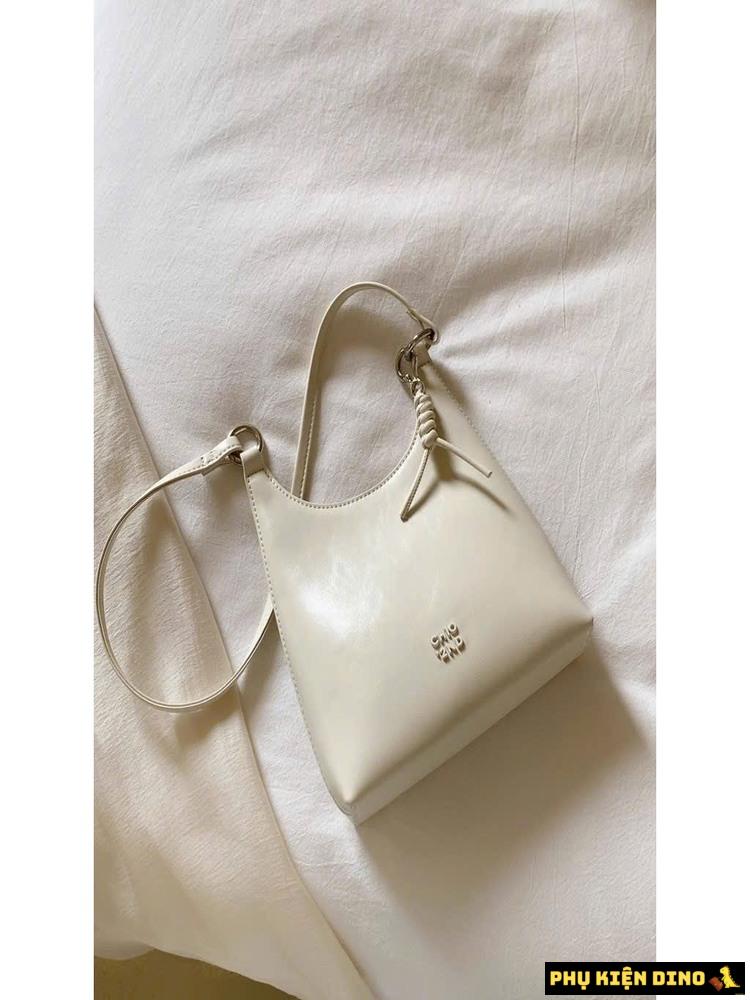 Túi Chio Công Sở 5 Màu Kem Nâu Xanh Hồng Bạc 9 Túi Chio Công Sở Màu Trắng kem Size 25