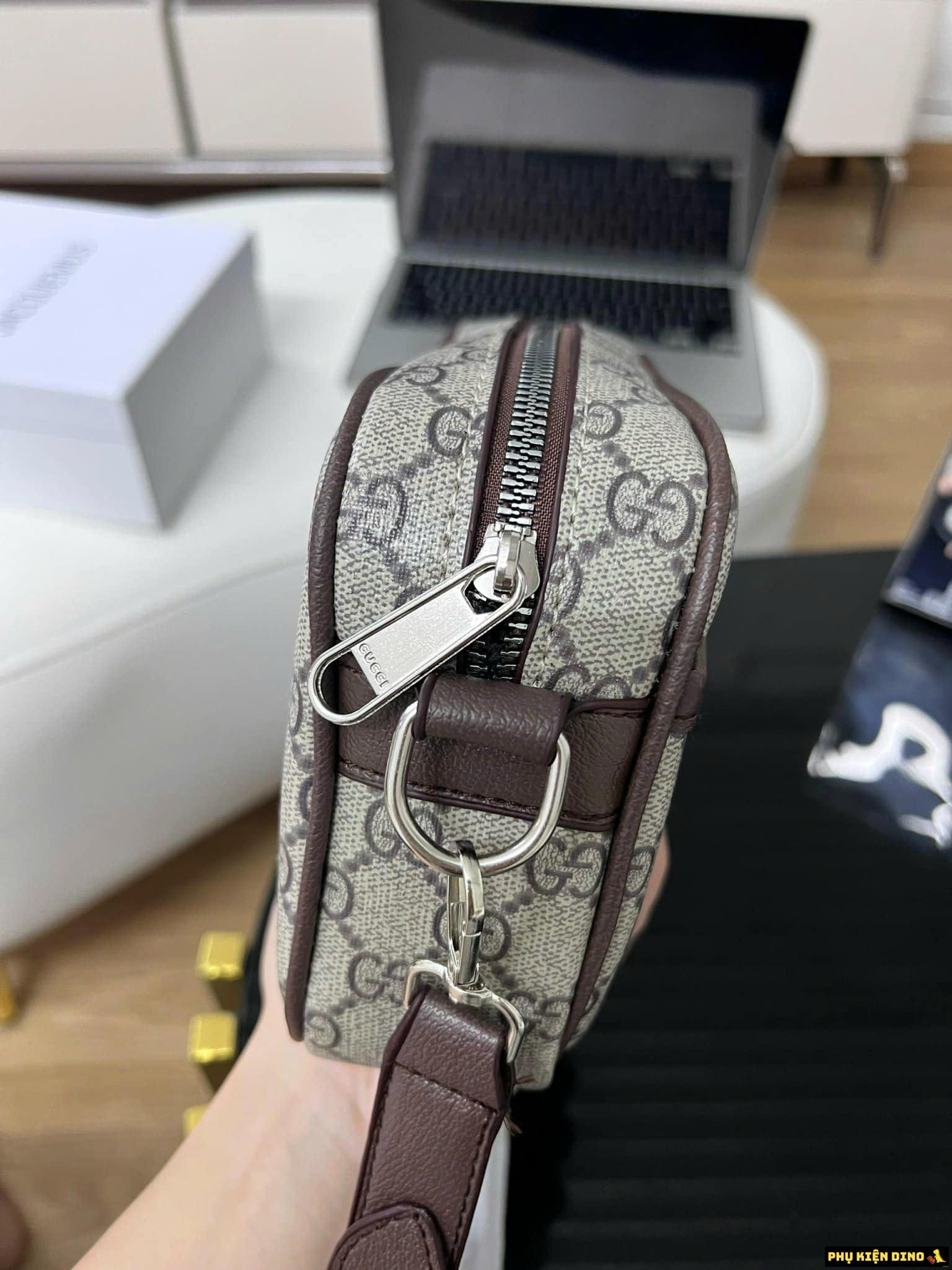 Túi Gucci Hộp Dáng Vuông Size 22 Màu Nâu 9 Túi Đeo Chéo Gucci Hộp Dáng Vuông Màu Nâu