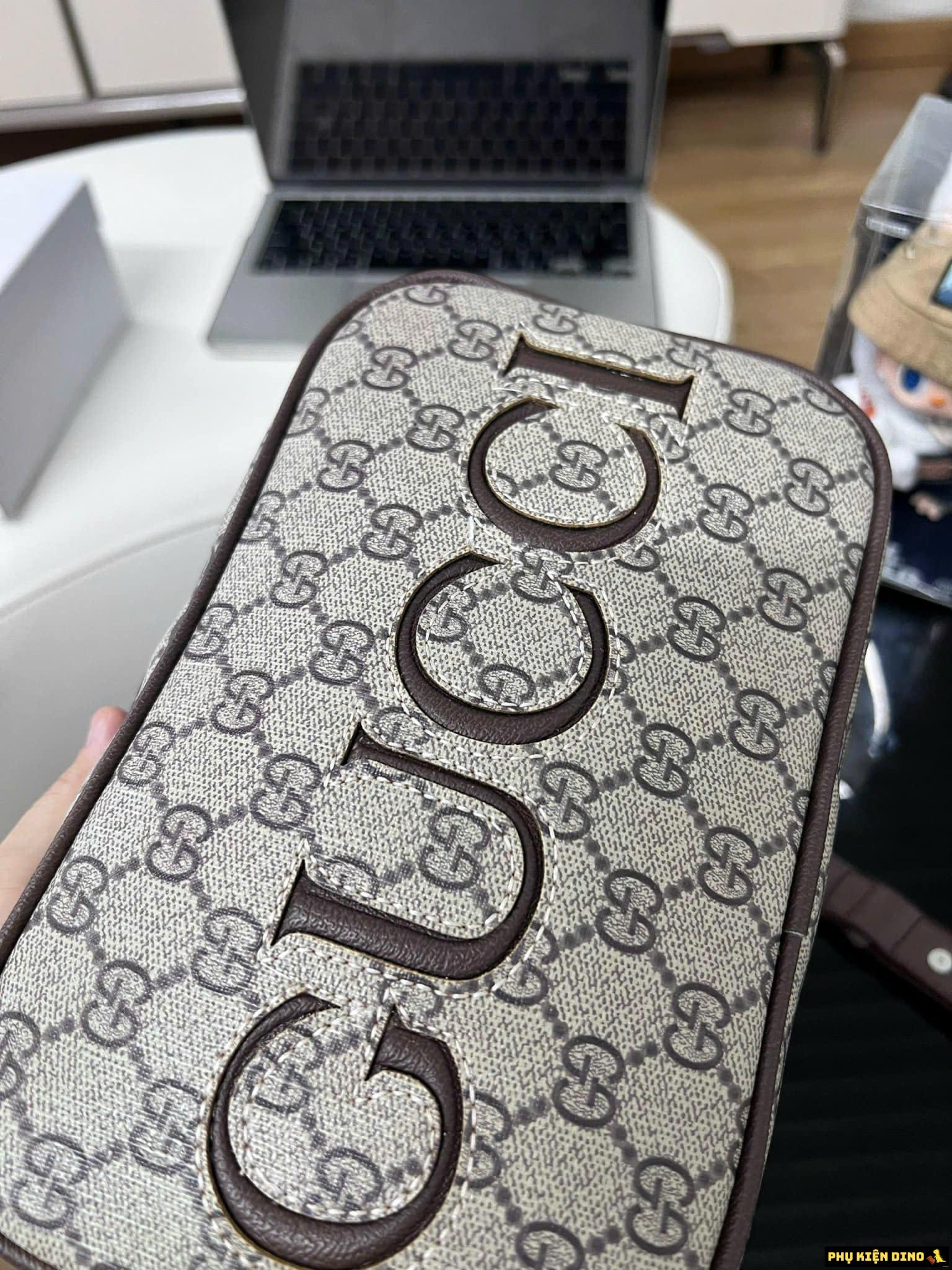 Túi Gucci Hộp Dáng Vuông Size 22 Màu Nâu 7 Túi Đeo Chéo Gucci Vuông