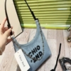 Túi Đeo Vai Chio 2nd Denim Chữ Đen Kèm Gấu 9 Túi Đeo Vai Denim Chio 2nd Black