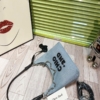 Túi Đeo Vai Chio 2nd Denim Chữ Đen Kèm Gấu 8 Túi Đeo Vai Denim Chio Chữ Đen