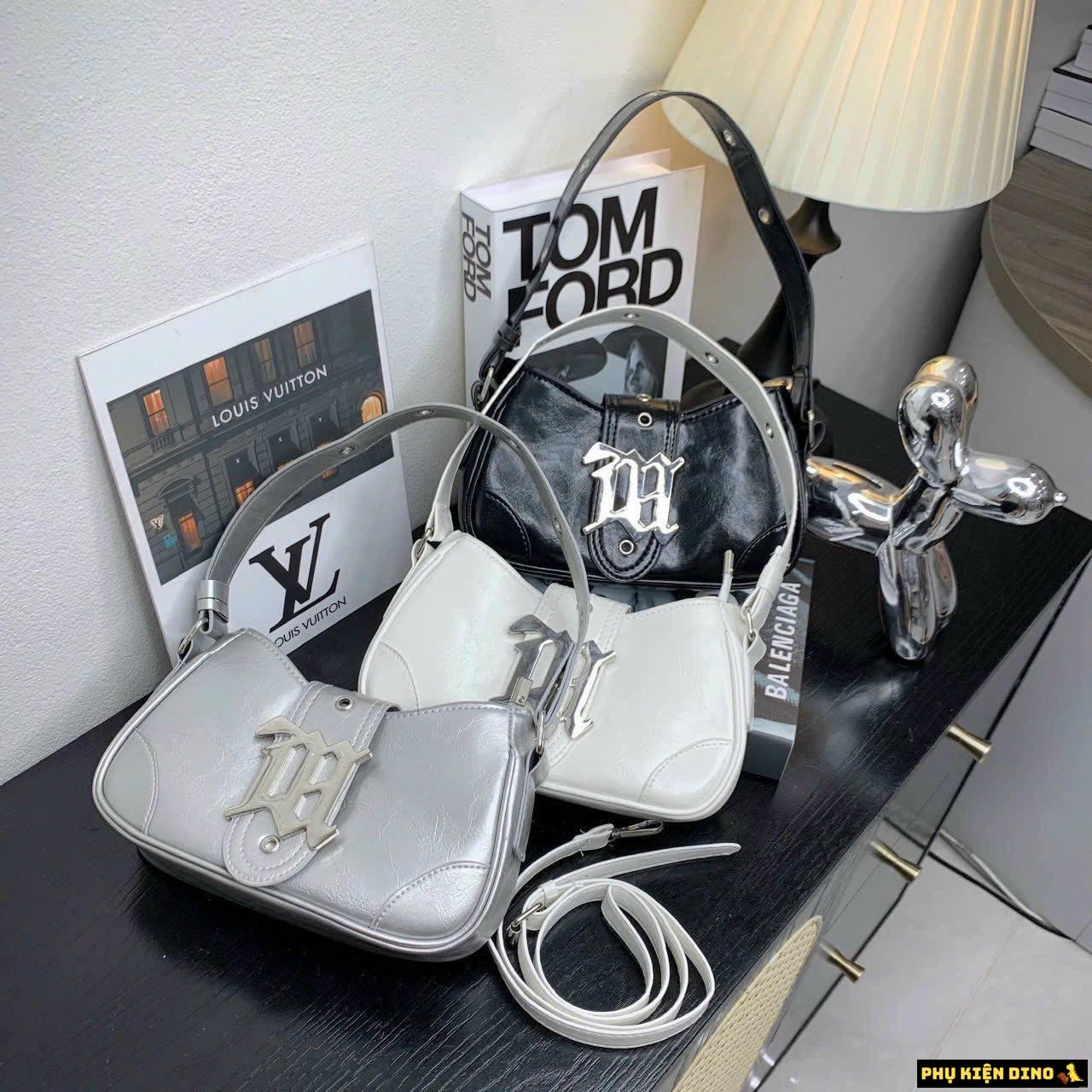 Túi Đeo Vai Misbhv Jacquard 3 Màu Trắng Đen Bạc Size 20 1 Túi Đeo Vai Misbhv Jacquard 3 Màu Trắng Đen Bạc Size 20