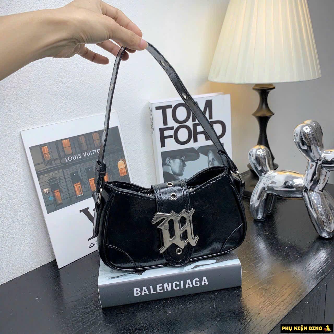 Túi Đeo Vai Misbhv Jacquard 3 Màu Trắng Đen Bạc Size 20 7 Túi Đeo Vai Misbhv Jacquard Màu Đen