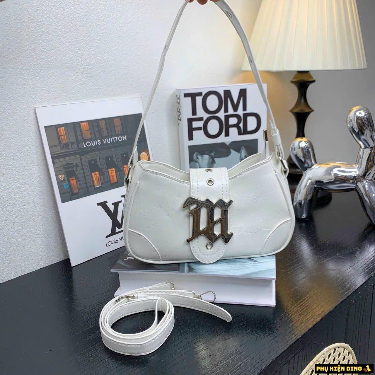 Túi Đeo Vai Misbhv Jacquard 3 Màu Trắng Đen Bạc Size 20 6 Túi Đeo Vai Misbhv Jacquard Màu Trắng