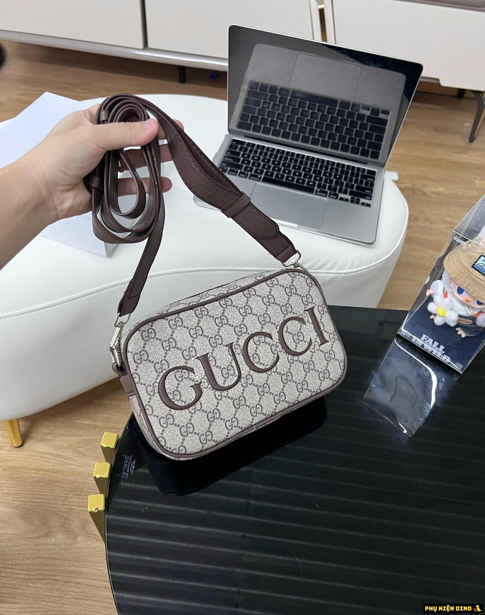 Túi Gucci Hộp Dáng Vuông Size 22 Màu Nâu 1 Túi Gucci Brown Size 22