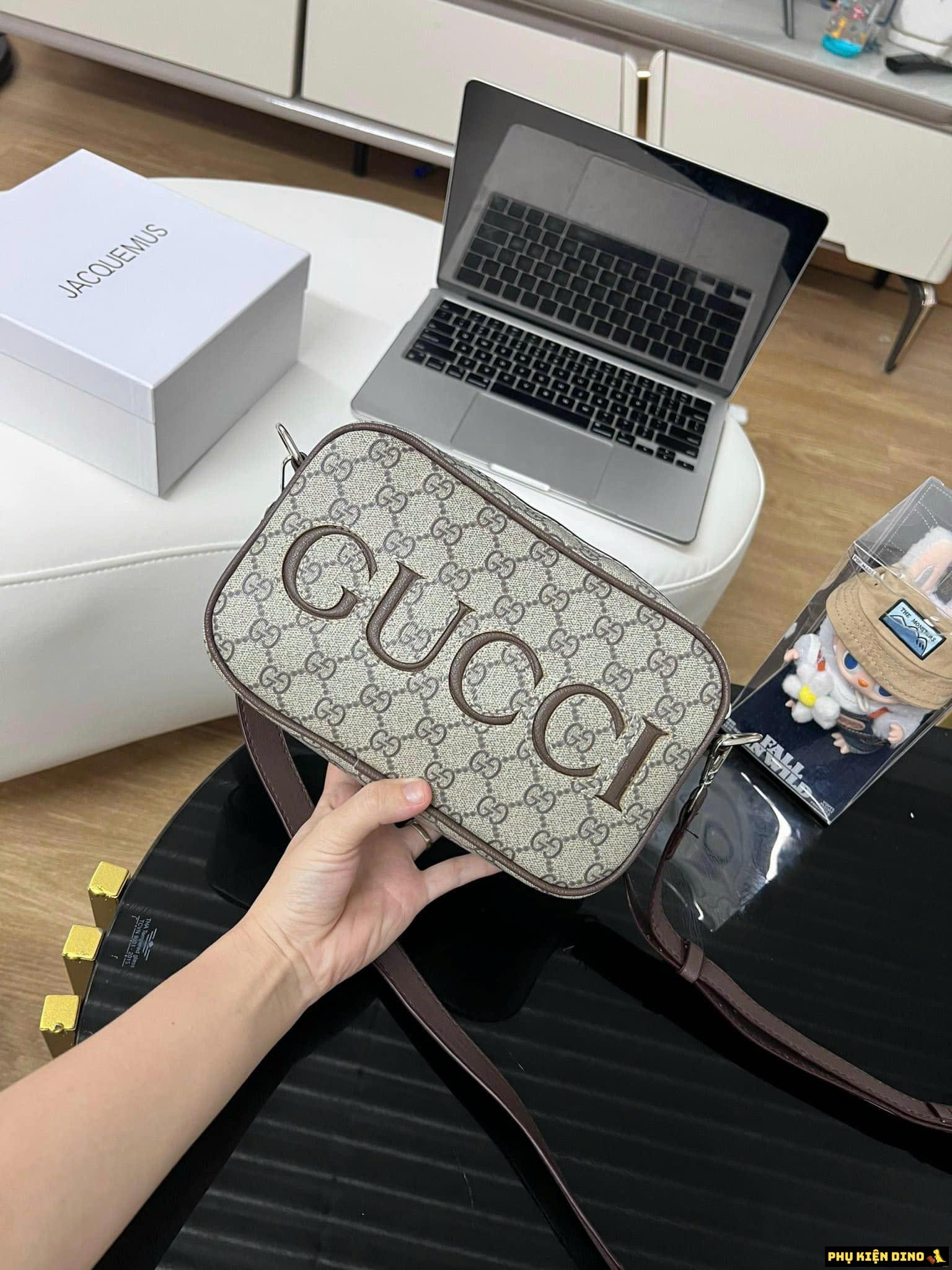 Túi Gucci Hộp Dáng Vuông Size 22 Màu Nâu 5 Túi Gucci Hộp Dáng Vuông Màu Nâu