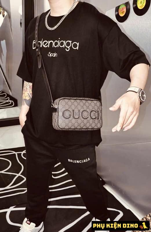 Túi Gucci Hộp Dáng Vuông Size 22 Màu Nâu 4 Túi Gucci Hộp Dáng Vuông Size 22 Màu Nâu Unisex